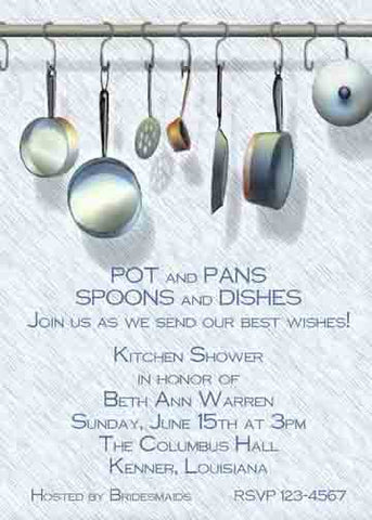 POT RACK CUSTOM INVITATION