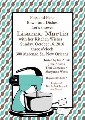 MIXER CUSTOM INVITATION