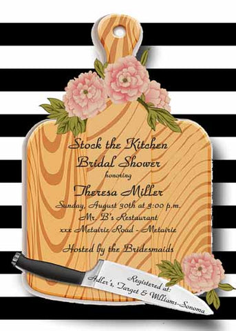 CUTTING BOARD CUSTOM INVITATION