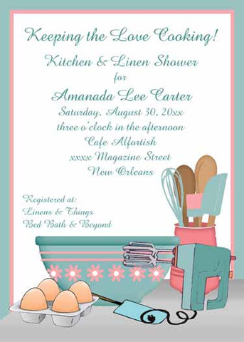 BAKING LOVE CUSTOM INVITATION