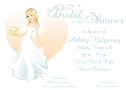 BRIDE HEART CUSTOM INVITATION
