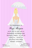UMBRELLA BRIDE CUSTOM INVITATION