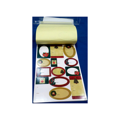 100 ADHESIVE HOLIDAY TAGS