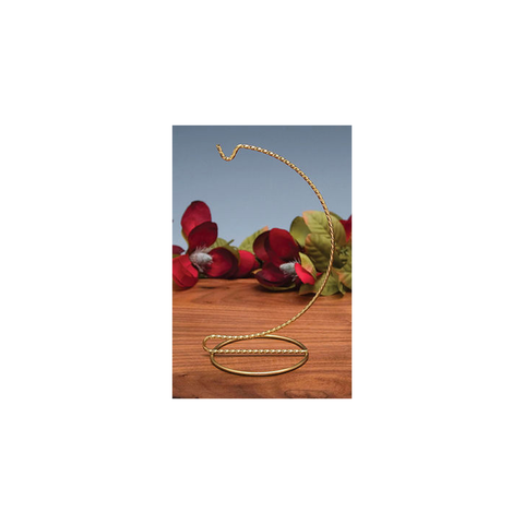 11" GOLD TWISTED ROPE ORNAMENT DISPLAY STAND
