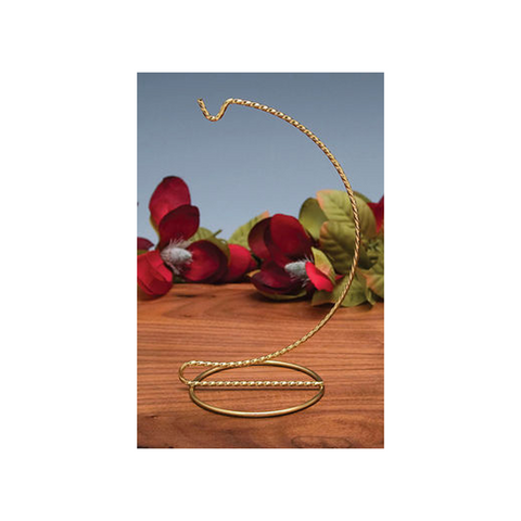 11" GOLD TWISTED ROPE ORNAMENT DISPLAY STAND