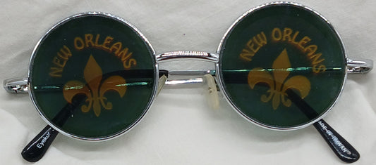 NEW ORLEANS FLEUR DE LIS HOLOGRAM SUN GLASSES