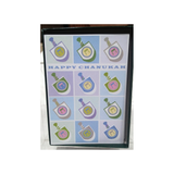 12 DREIDELS CHANUKAH BOXED GREETING CARDS