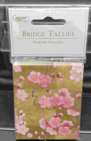 CASPARI PLUM BLOSSOM BRIDGE TALLIES