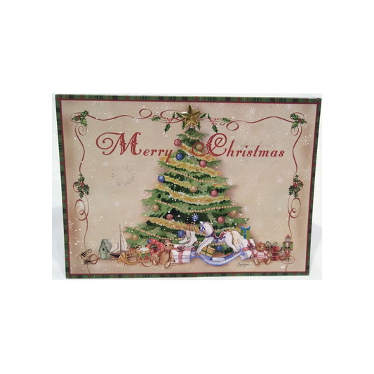 3D TRADITIONAL CHRISTMAS TREE BOXED GREETING CARDS
