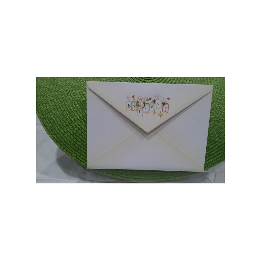 3D TRADITIONAL CHRISTMAS TREE BOXED GREETING CARDS