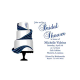 3 TIER CAKE WITH RIBBON CUSTOM INVITATION