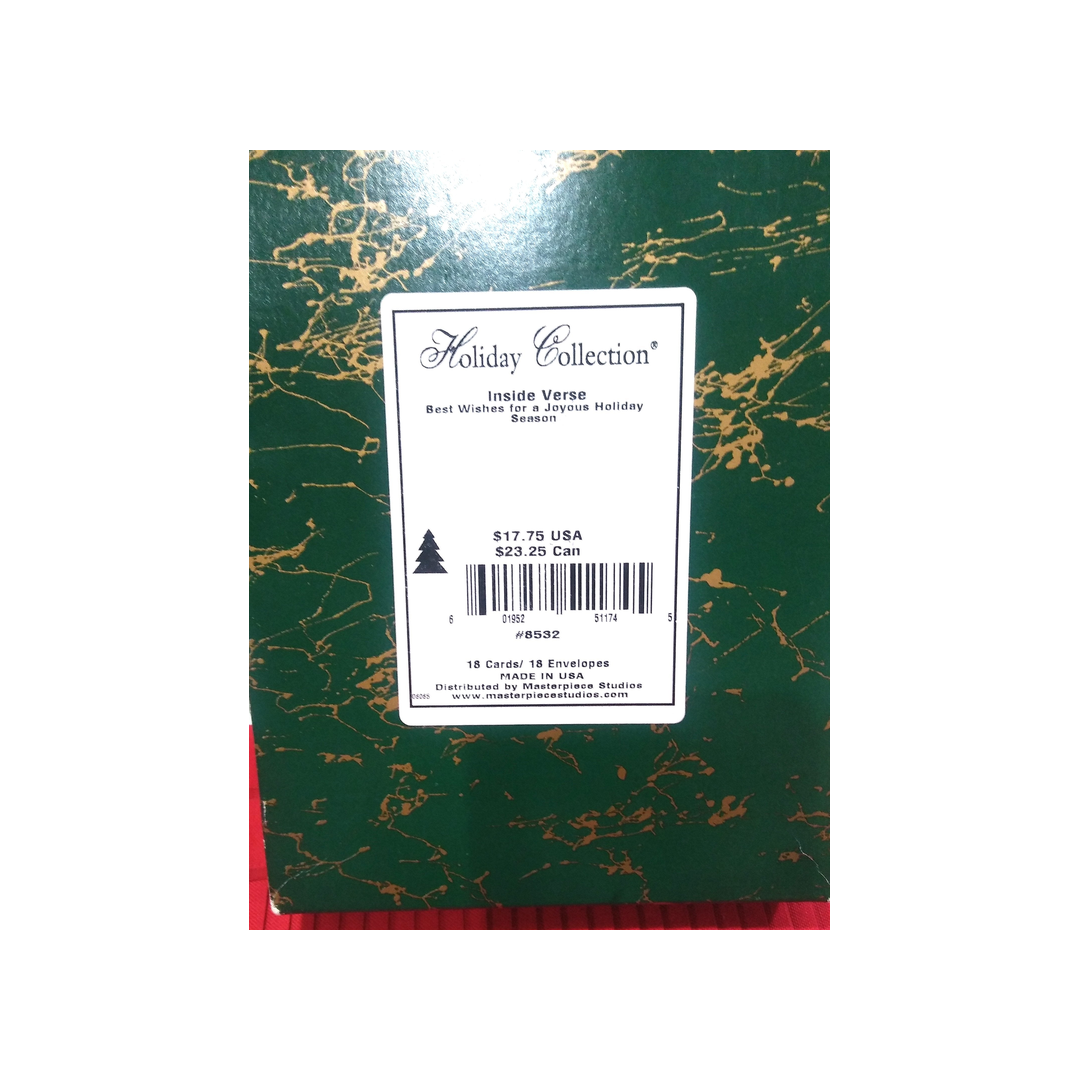 3 ORNAMENT BOXED GREETING CARDS