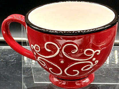 VINTAGE SANTA FACE CERAMIC MUG