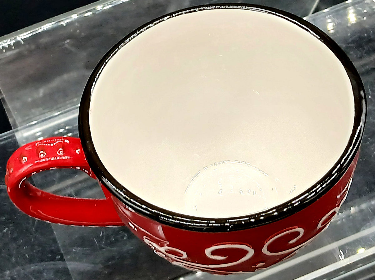 VINTAGE SANTA FACE CERAMIC MUG