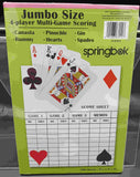 SPRINGBOK FLOWER CART JUMBO BRIDGE SCORE PADS