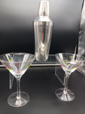 MARTINI SHAKER & GLASSES SET