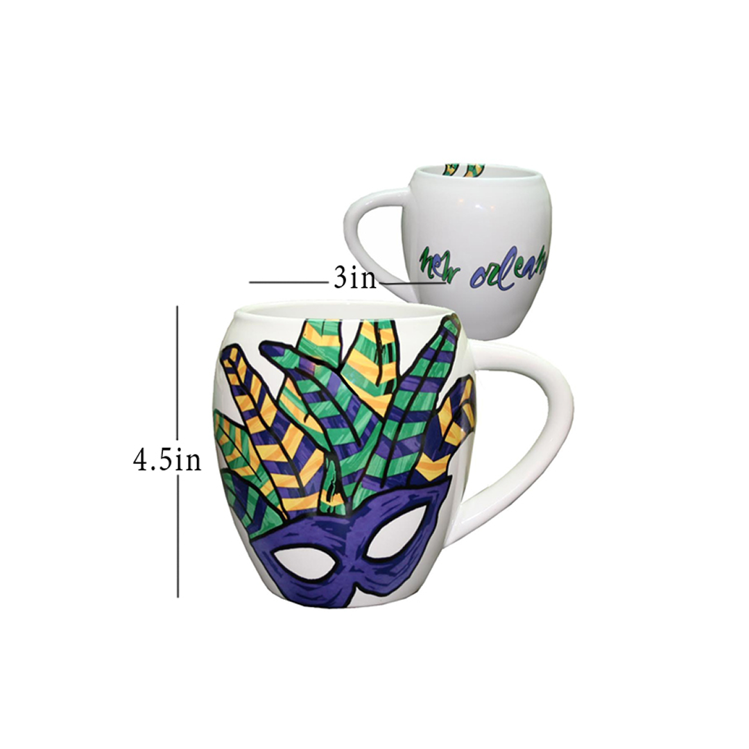 ABSTRACT MASK MUG