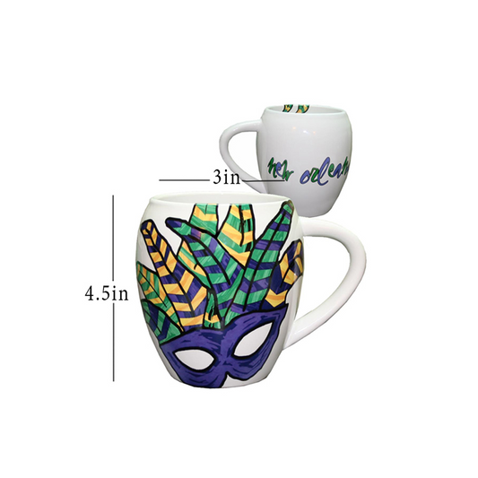 ABSTRACT MASK MUG