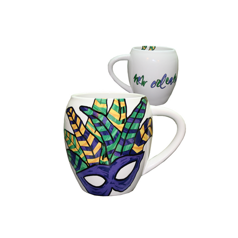 ABSTRACT MASK MUG