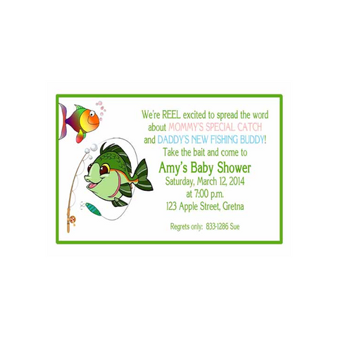 ADORABLE FISH CUSTOM INVITATION
