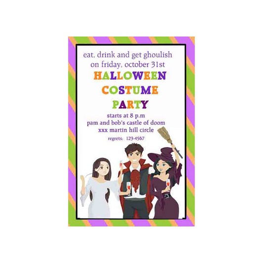 ADULTS IN COSTUMES 2 CUSTOM INVITATION