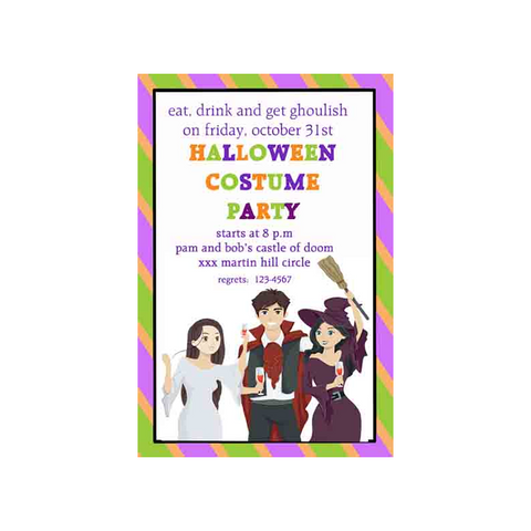ADULTS IN COSTUMES 2 CUSTOM INVITATION