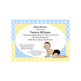 AFRO-AMERICAN BABY BOY CUSTOM INVITATION