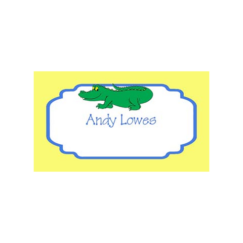 ALLIGATOR PERSONALIZED GIFT OR CALLING CARDS