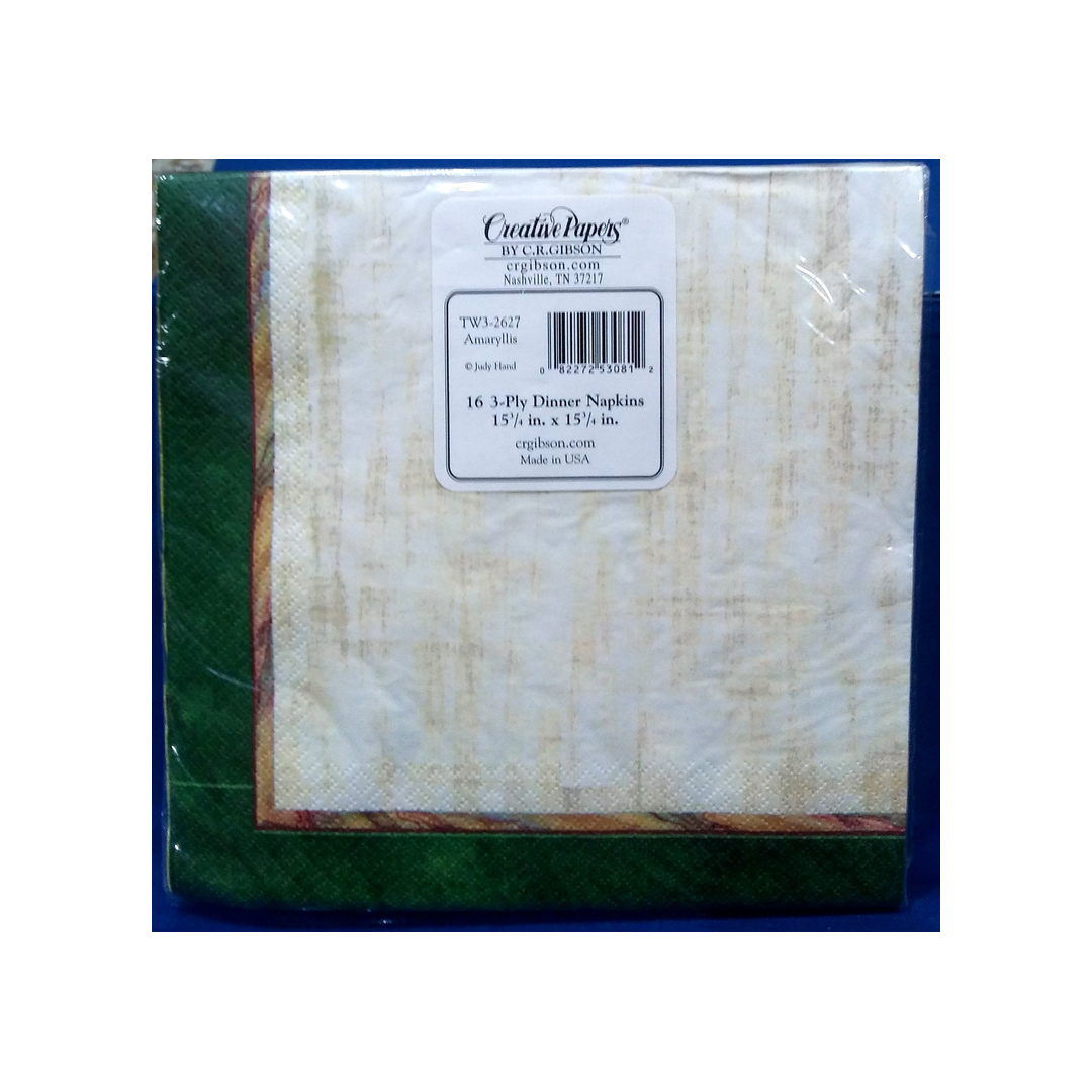 AMARYLLIS DINNER PAPER NAPKINS
