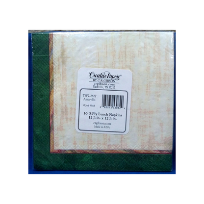 AMARYLLIS LUNCHEON PAPER NAPKINS