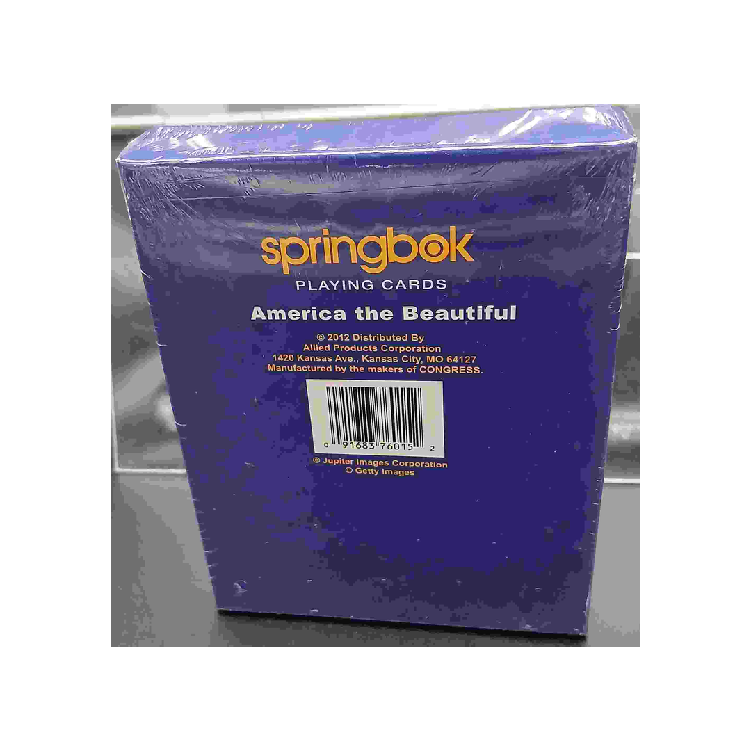 AMERICA THE BEAUTIFUL JUMBO INDEX SPRINGBOK PLAYING CARDS