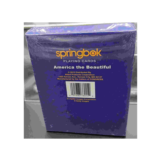 AMERICA THE BEAUTIFUL JUMBO INDEX SPRINGBOK PLAYING CARDS