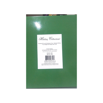 ANCHOR AND WREATH NAUTICAL BOXED GREETING CARDS