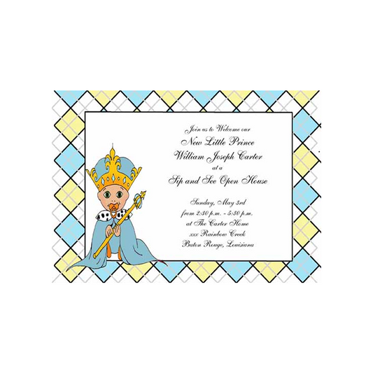 ARYGLE PRINCE CUSTOM INVITATION