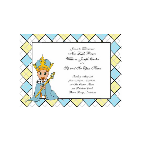 ARYGLE PRINCE CUSTOM INVITATION