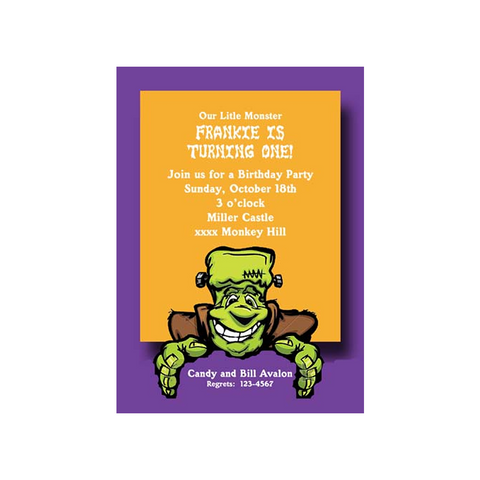 A SMILING FRANKIE CUSTOM INVITATION