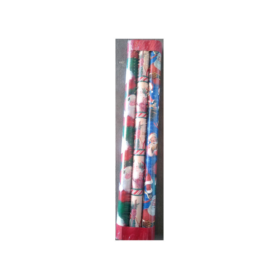 ASSORTED CHRISTMAS ROLL WRAP