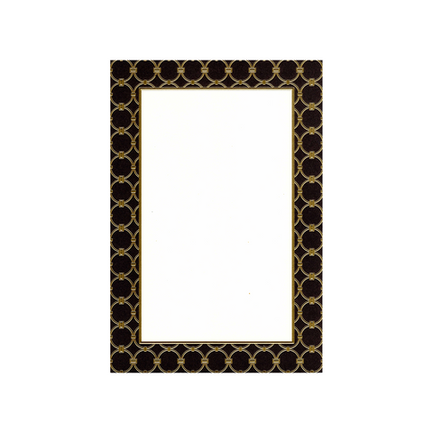 "ATHENA" BLACK AND GOLD - BLANK STOCK INVITATION