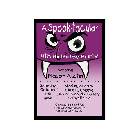 A VAMPIRE CUSTOM INVITATION