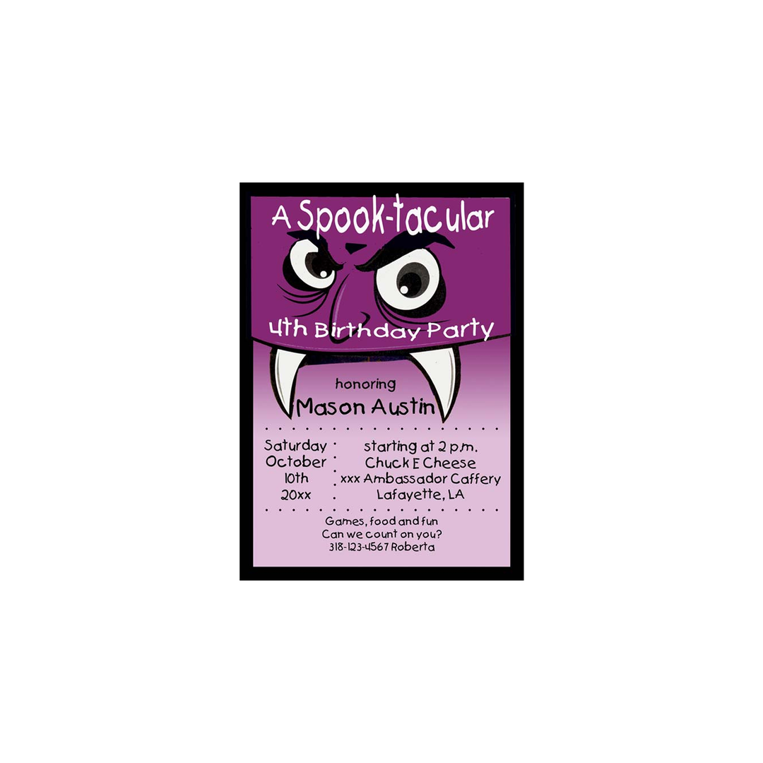 A VAMPIRE CUSTOM INVITATION