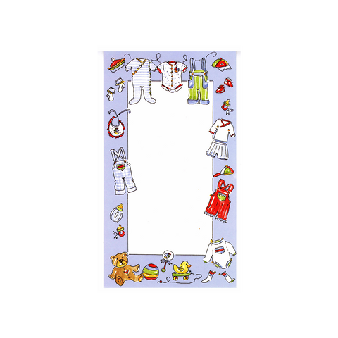 BABY BOY'S CLOTHES - BLANK INVITATION