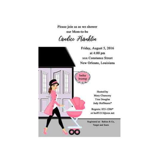 BABY SHOP CUSTOM INVITATION