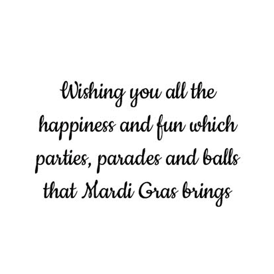 BEADS AND BEADS - MARDI GRAS GREETING CARD