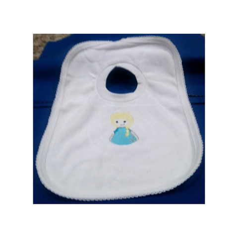 BEAUTIFUL BLONDE GIRL PULL OVER BIB