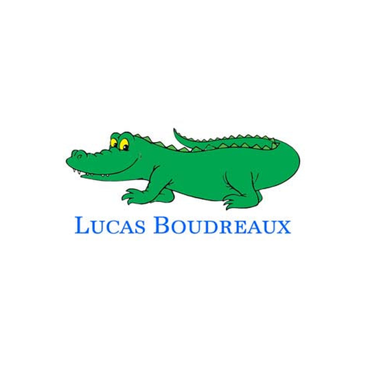BIG ALLIGATOR PERSONALIZED GIFT OR CALLING CARDS