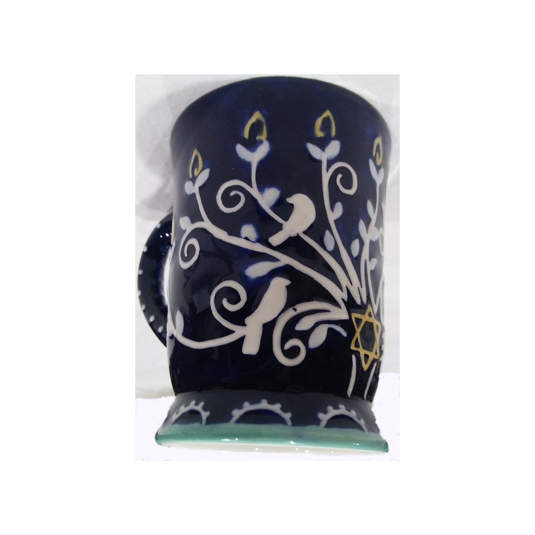 BLUE HAPPY HANUKKAH TALL MUG