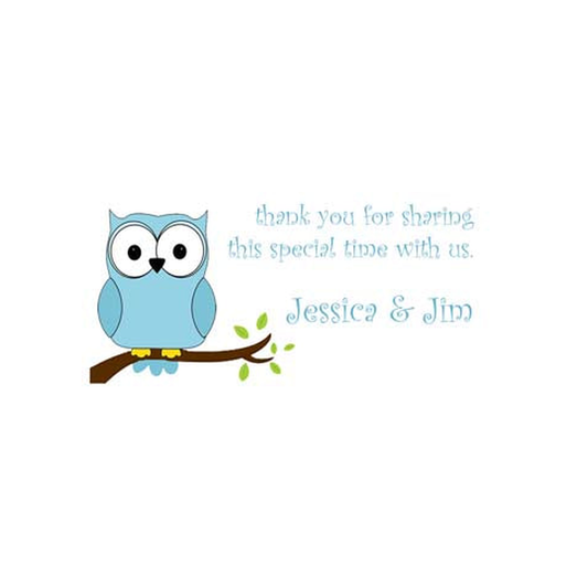 BLUE OWL PERSONALIZED GIFT OR CALLING CARDS
