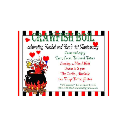 BOILING POT CUSTOM INVITATION