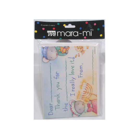 BOY AND GIRL CHANUKAH FILL IN THANK YOU NOTES