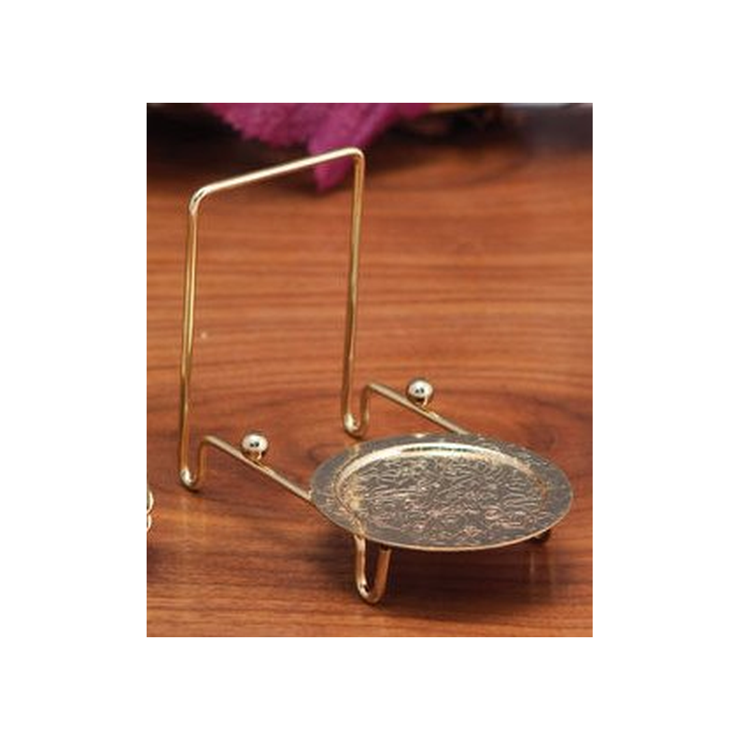 BRASS FILIGREE CUP & SAUCER STAND
